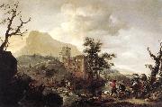 WOUWERMAN, Philips Stag Hunt in a River iut7 Germany oil painting artist